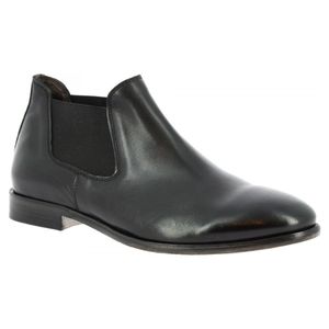 Botines 477/40 PAPUA NERO Leonardo Shoes de hombre de color Negro