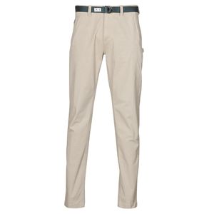 Tommy Hilfiger Chino Broek Tjm Tapered Belted Pant in het Naturel voor heren