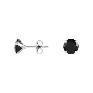 Boucles oreilles Boucles d'oreilles en Argent 925/1000 et Oxyde Noir Cleor pour homme en coloris Blanc