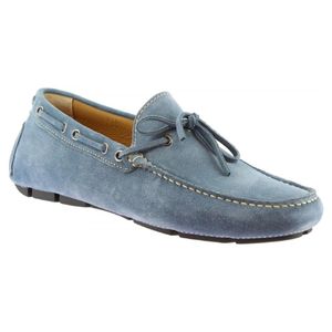 Leonardo Shoes Mocassins 8103af Softy Boemia in het Blauw voor heren