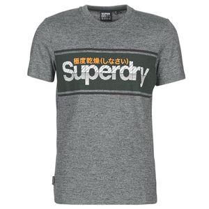 Superdry T-shirt Korte Mouw Core Logo Stripe Tee in het Grijs voor heren