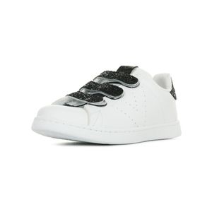 Victoria Lage Sneakers Tenis Velcros Glitter in het Wit