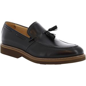 Mocasines 07013 FULL NERO Leonardo Shoes de hombre de color Negro