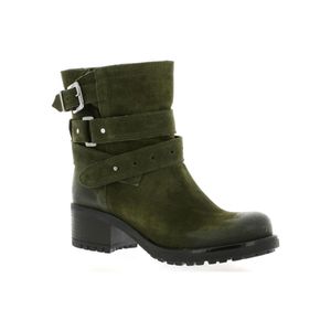 Boots cuir velours Bottines Pao en coloris Vert