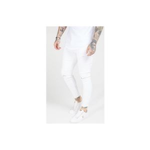 Siksilk Skinny Jeans Skinny Distressed Denim 13121 in het Wit voor heren
