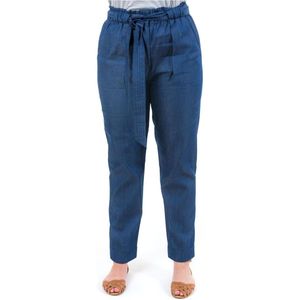 Pantalon jean denim paper bag Jenny Jeans Fantazia en coloris Bleu