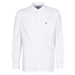 Lacoste Overhemd Lange Mouw Ch4976 Regular in het Wit voor heren