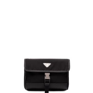 Prada Black Re-Nylon And Saffiano Smartphone Case for men