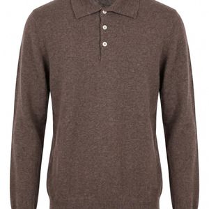 Brunello Cucinelli Brown Cashmere Sweater for men