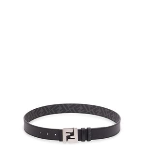 Fendi White 'Ff' Reversible Belt for men