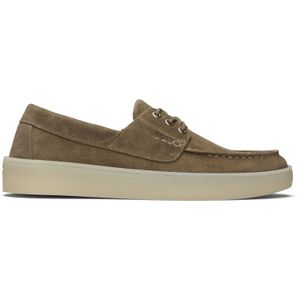 Boss Black Suede Boat Shoes for men