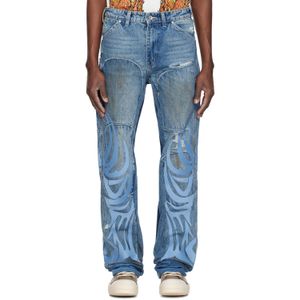 Who Decides War Blue 'Wdw' Winged Carpenter Jeans for men