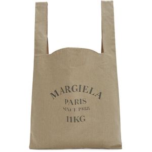 Maison Margiela ベージュ リネン Xl ショッピング トート ナチュラル