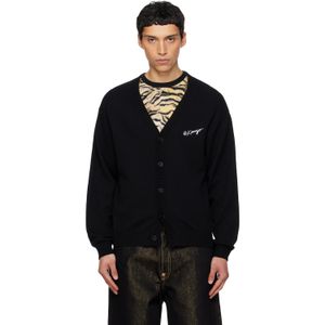 KENZO Black Paris Wild Tiger' Cardigan for men