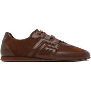 Balmain Brown Calfskin Sneakers for men