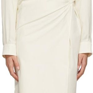 Lemaire オフホワイト ポプリン ツイスト ドレス