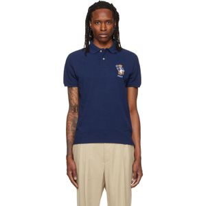 Polo Ralph Lauren Blue Custom Slim Fit Polo Bear Polo for men
