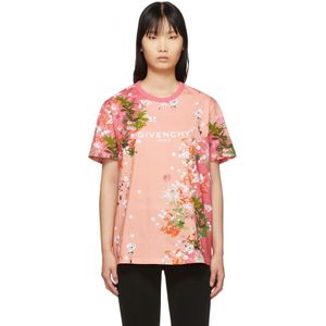 Givenchy ピンク フラワーズ T シャツ