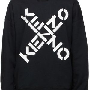 メンズ KENZO Sport ロゴ スウェットシャツ ブラック