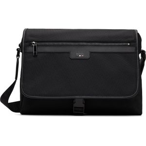 Boss Black Textured-Fabric Holdall Bag for men
