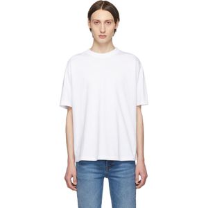 メンズ Balenciaga ホワイト ロゴ T シャツ