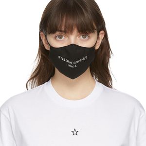 Stella McCartney ロゴ フェイス マスク ブラック