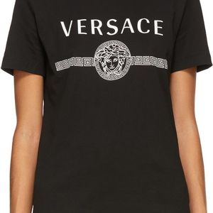 Versace ブラック Medusa T シャツ