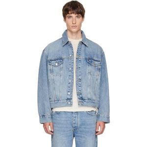 Represent Blue Denim Trucker Jacket for men