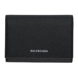 メンズ Balenciaga ブラック ヴィル アコーディオン カード ホルダー
