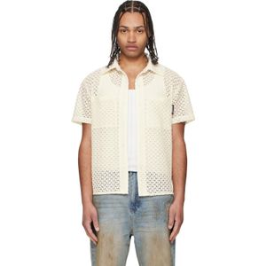 ANDERSSON BELL Off- Tres Sheer Knitted Shirt for men