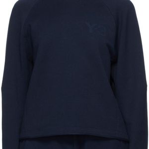 Y-3 ネイビー ロゴ スウェットシャツ ブルー