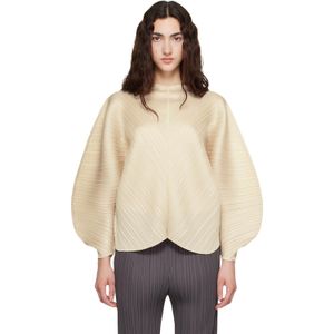 Pleats Please Issey Miyake Natural Coast Blouse