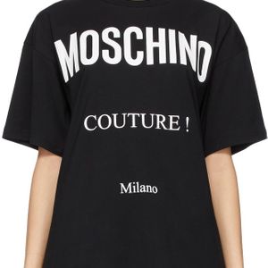 Moschino ブラック Couture! T シャツ