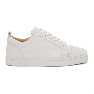 Baskets blanches Louis Junior Spikes Christian Louboutin pour homme