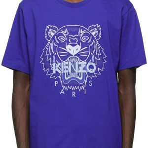 メンズ KENZO ブルー クラシック Tiger T シャツ
