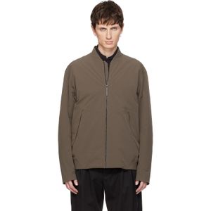 Veilance Brown Taupe Diode Insulated Bomber Jacket for men
