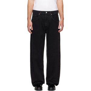 Agolde Black Non-Stretch Loose-Fit Jeans for men