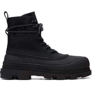 Moncler Black Vera Sheal Lace-Up Boots for men