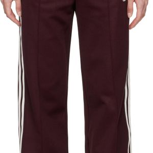 Sporty & Rich Red Burgundy Adidas Originals Edition Track Pants