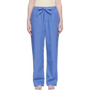 Tekla Blue Poplin Pyjama Pants