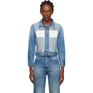 MM6 by Maison Margiela Blue Reversed Denim Jacket