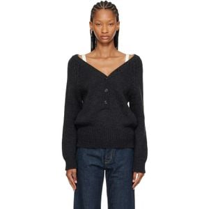 Our Legacy Black Country Henley Sweater