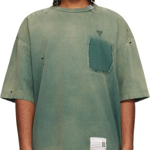 Maison Mihara Yasuhiro Green Sun Faded Like T-Shirt for men
