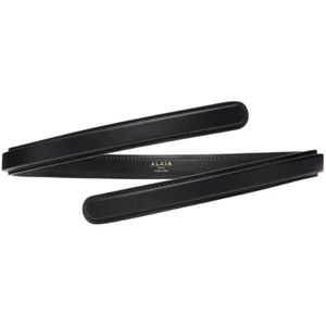 Alaïa Black Calfskin Twist 3D-Printed Belt