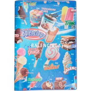 Balenciaga Blue Cash Passport Holder for men