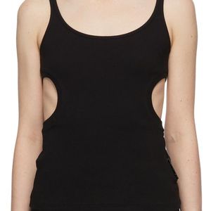 Off-White c/o Virgil Abloh Black Off- Rib Knit Meteor Tank Top