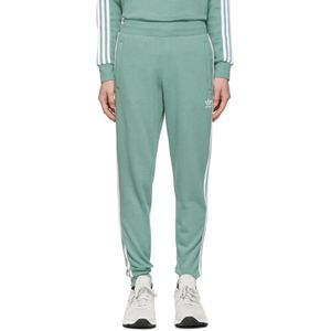 メンズ Adidas Originals グリーン 3 ストライプ ラウンジ パンツ