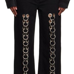 Lado Bokuchava Black Pierced Jeans