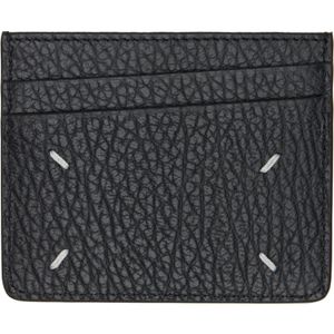 Maison Margiela Black Four Stitches Card Holder for men