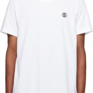 メンズ Burberry Tbモノグラム コットンtシャツ ホワイト
